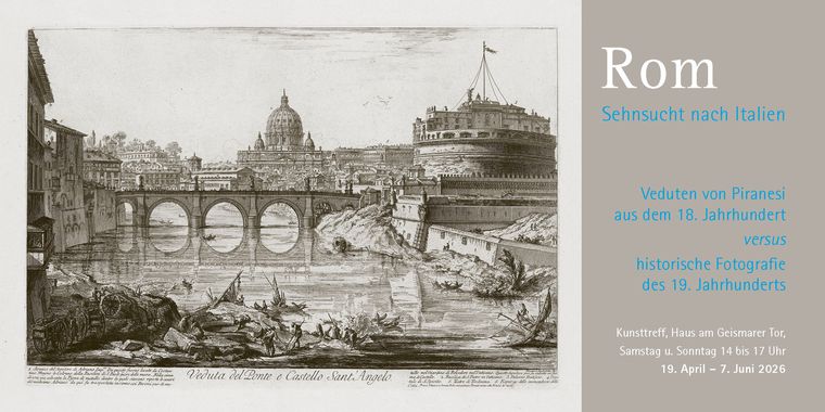 Einladung Flyer Ausstellung Rom - Sehnsucht nach Italien 